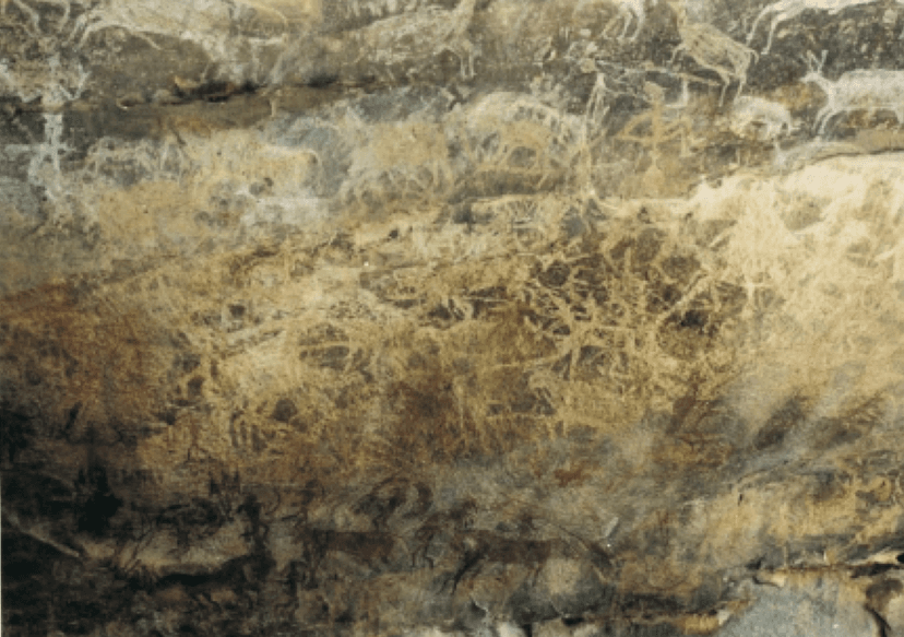 Superimpositions: Bhimbetka, Cluster III C